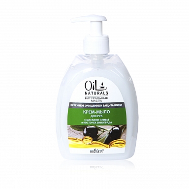 OLIVE & GRAPESEED Oil Cream Hand Soap / Careful Cleansing & Skin Protection