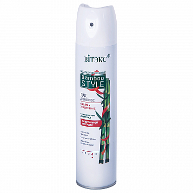 Hairspray VOLUME and CAPACITY with bamboo extract superstrong fixing