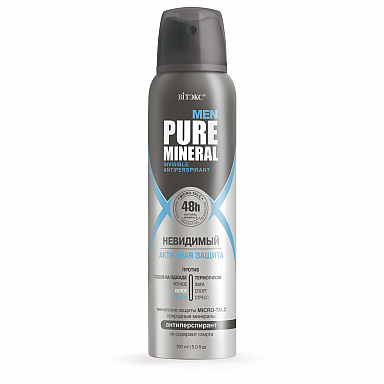 PURE MINERAL MEN Active Protection Invisible Antiperspirant 