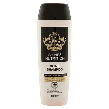 Argan Oil + Liquid Silk Shine Shampoo for All Hair Types