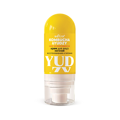 Night Face Cream "Restoration and Nourishment" Kombucha & Yudzy