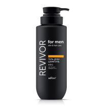Gel-Shower-Shampoo 4 in 1 Revivor for Men.Skin & Hair Care