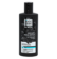 AFTERSHAVE LOTION with active carbon