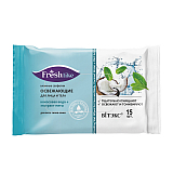 WET WIPES REFRESHING FOR FACE AND BODY coconut water + mint extract