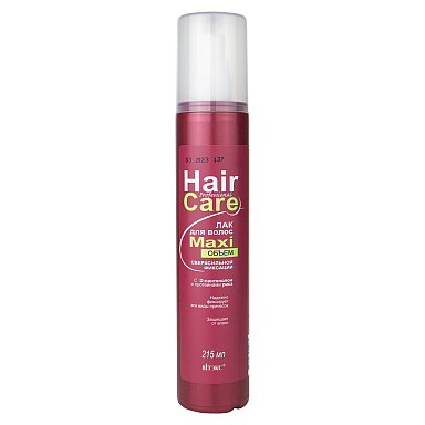 MAXI-Volume Ultra-Strong Hold Hair Spray with D-Panthenol and Rice Proteins MAXI-Volume Ultra-Strong Hold Hair Spray with D-Panthenol and Rice Proteins
