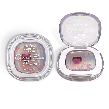 Румяна Crystal Blush Beauty Skin, тон clear pink