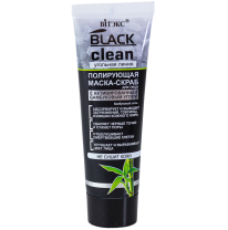 Black Clean Polishing Scrub Mask with Activated Charcoal Black Clean Polishing Scrub Mask with Activated Charcoal