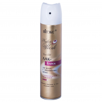 Hairspray-SHINE for hair with silk proteins for ultra strong fixing