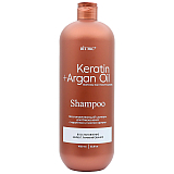 KERATIN & ARGAN OIL Restorative shampoo for shiny hair with keratin and argan oil