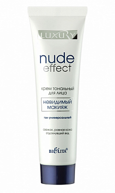 Крем тональный для лица Nude Effect "невидимый" макияж тон универсальный