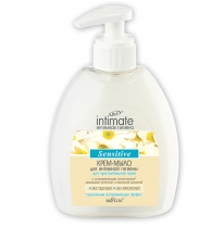 Cream soap for intimate hygiene for sensitive skin
