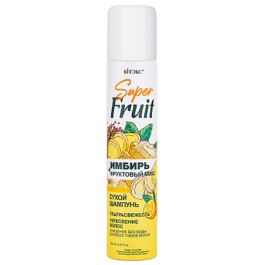 GINGER + fruit mix Dry shampoo ULTRA-FRESH + HAIR STRENGTHENING for all hair types