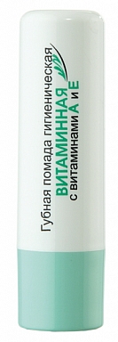 Vitaminized lip care stick "4 seasons" with vitamins A and E