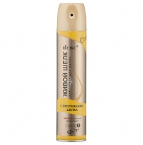 Hairspray-SHINE for hair with silk proteins for ultra strong fixing Hairspray-SHINE for hair with silk proteins for ultra strong fixing