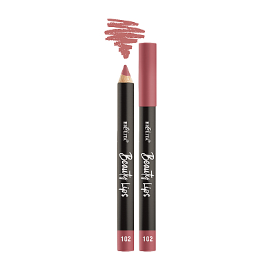Pencil Lipstick Beauty Lips, tone 102 Pink-Brown Pencil Lipstick Beauty Lips, tone 102 Pink-Brown