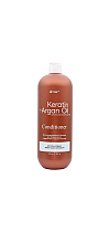 KERATIN & ARGAN OIL Restorative balm for hair shine with keratin and argan oil