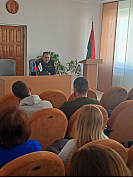 Встреча коллектива ЗАО "ВИТЭКС" с зам. начальника управления охраны правопорядка и профилактики ГУВД Мингорисполкома Пригодичем С.Н.