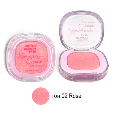 Face Crystal Highlighter, tone 02 Rose