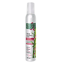 Hair styling foam Volume and strengthening with bamboo extract for strong fixation