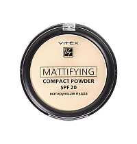 Матирующая компактная пудра для лица VITEX Mattifying compact powder SPF20